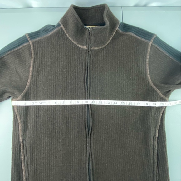 Royal Robbins Men's Wool blend jacket chocolate brown & black size  large - Picture 8 of 14